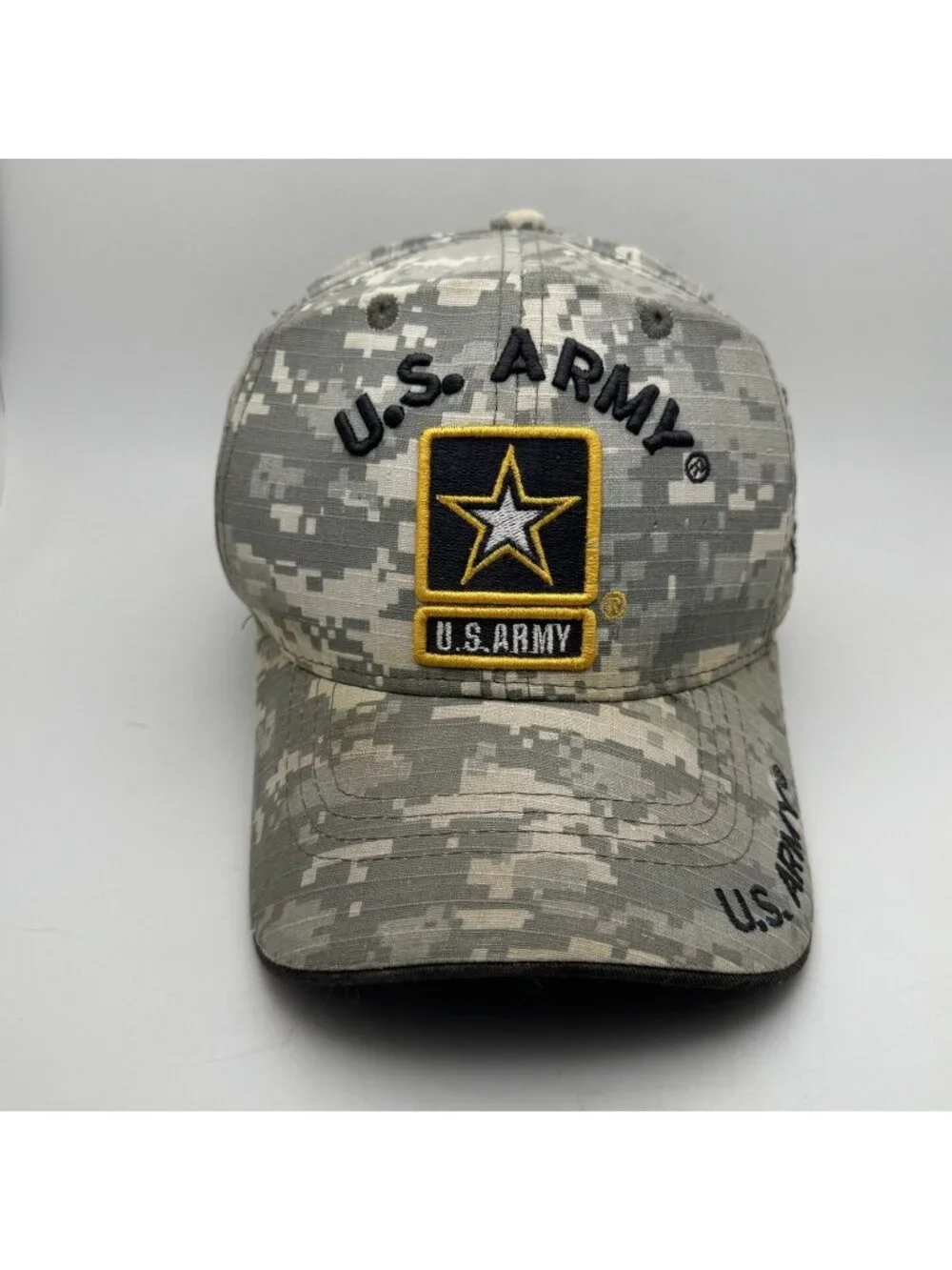 U.S. Army Digital Camo Baseball Cap Hat Adjustable 100% Cotton JM Warriors